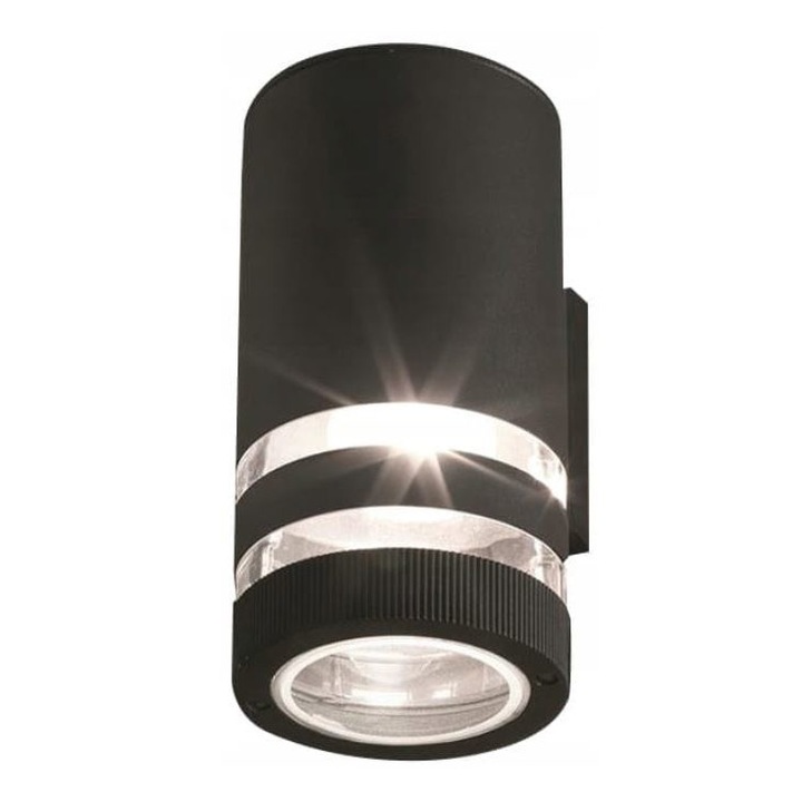 Spot perete exterior, Nowodvorski, Aluminiu, E27/40W/IP54, Negru