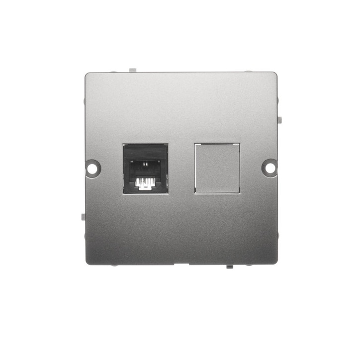 Контакт Kontakt Simon RJ11, Сив