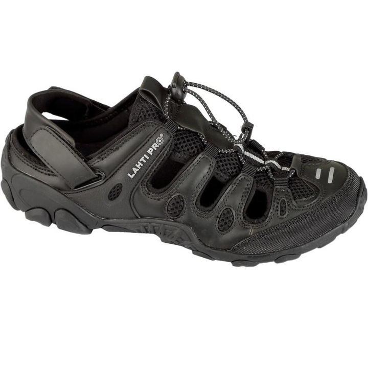 Puff szandál/fekete-szürke kötött, "45", lahti (V31AC-L3061145)