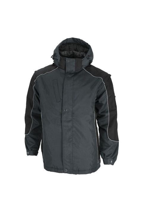 Geaca barbati Peter, Stalco, Bumbac\Poliester, Negru\Gri inchis, XL