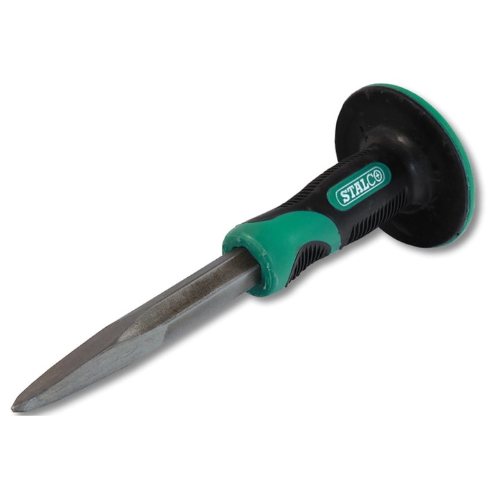 Dalta, Stalco, 300 mm, Maner antiderapant, Negru / Verde