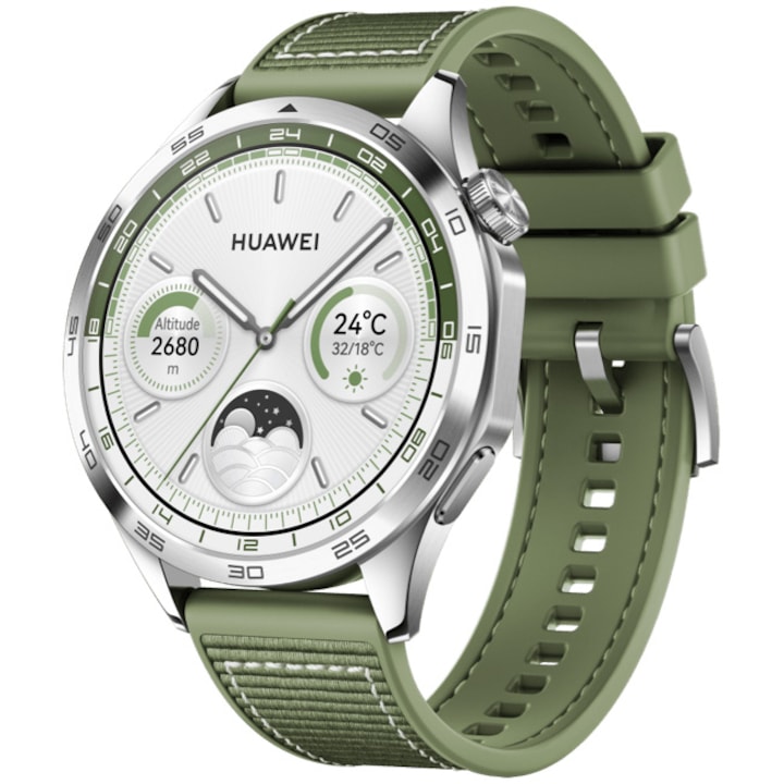 Huawei Watch GT 4 Okosóra, 46 mm, zöld