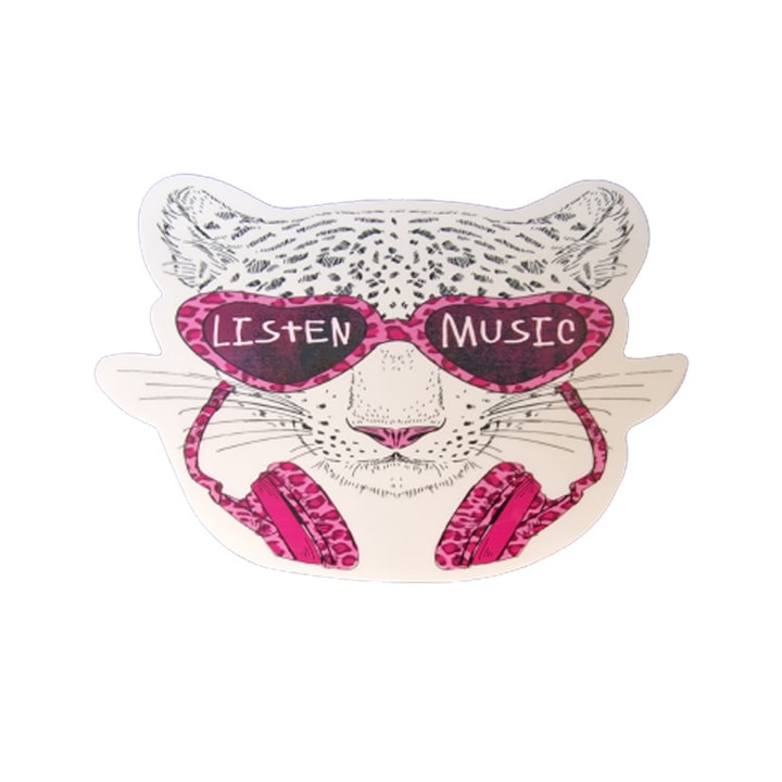 Óriás radír, 11cm x 8cm - Tigris szemüveggel