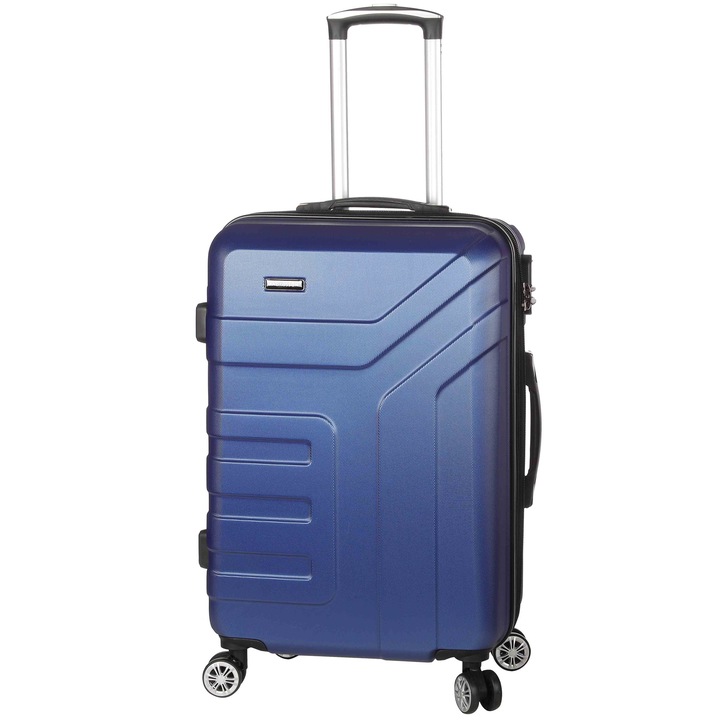 Troler Mare Extensibil ABS Madisson, SW87104, 76 cm, Bleumarin