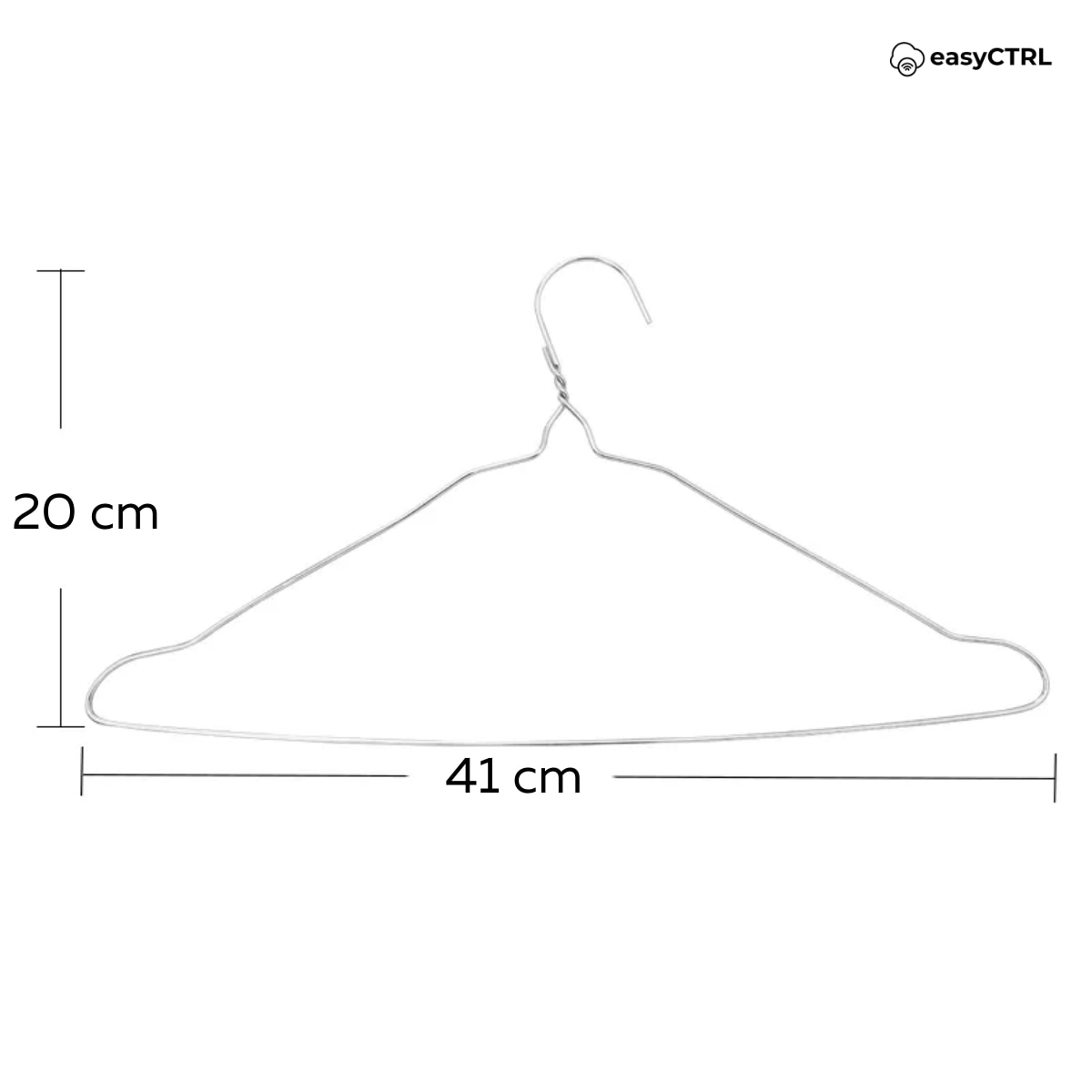 Set 20 umerase metalice pentru haine, 41 x 20 cm eMAG.ro
