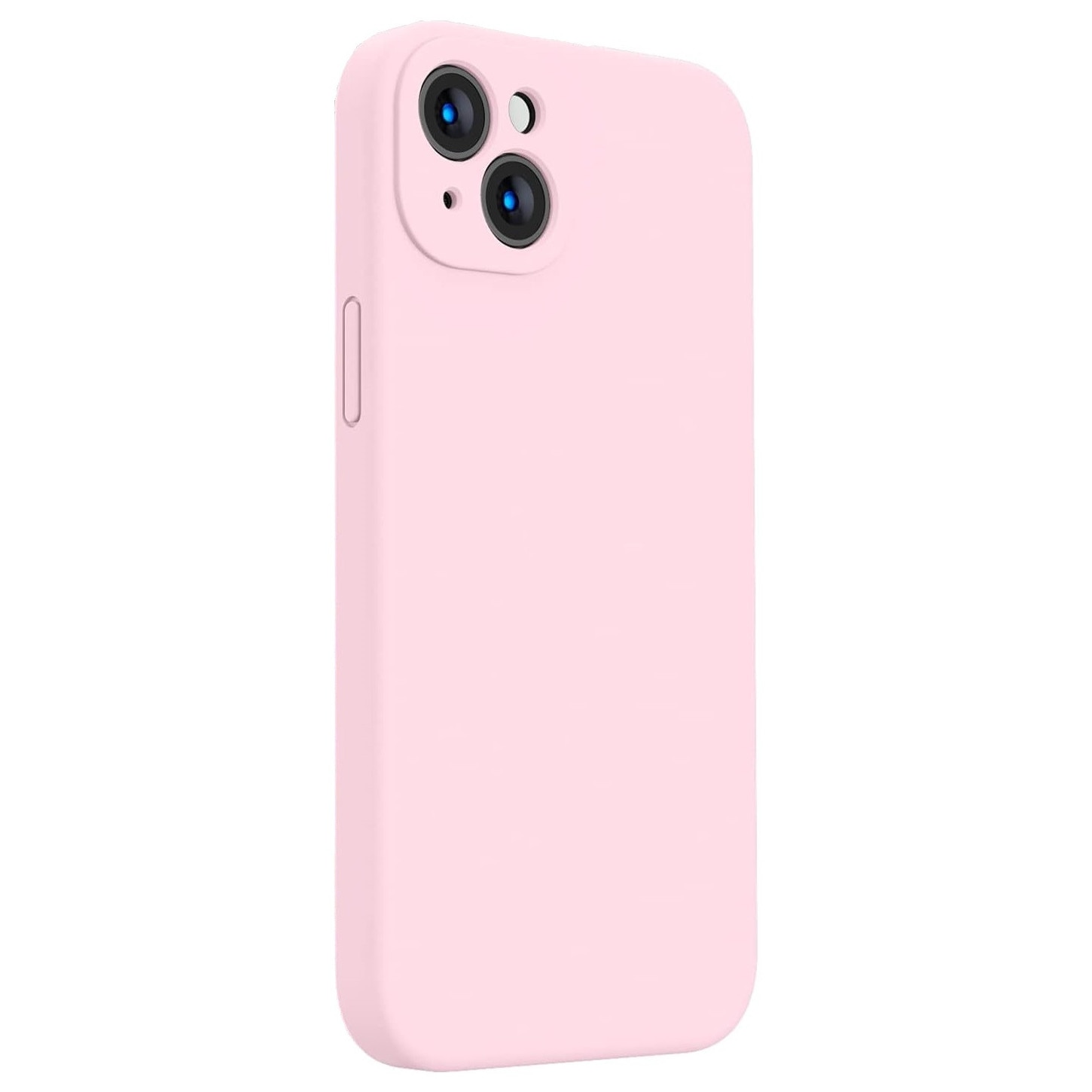 Husa protectie compatibila cu iPhone 13, slim, silicon Roz cu interior din microfibra, protectie camera, protectie ecran, ISAG