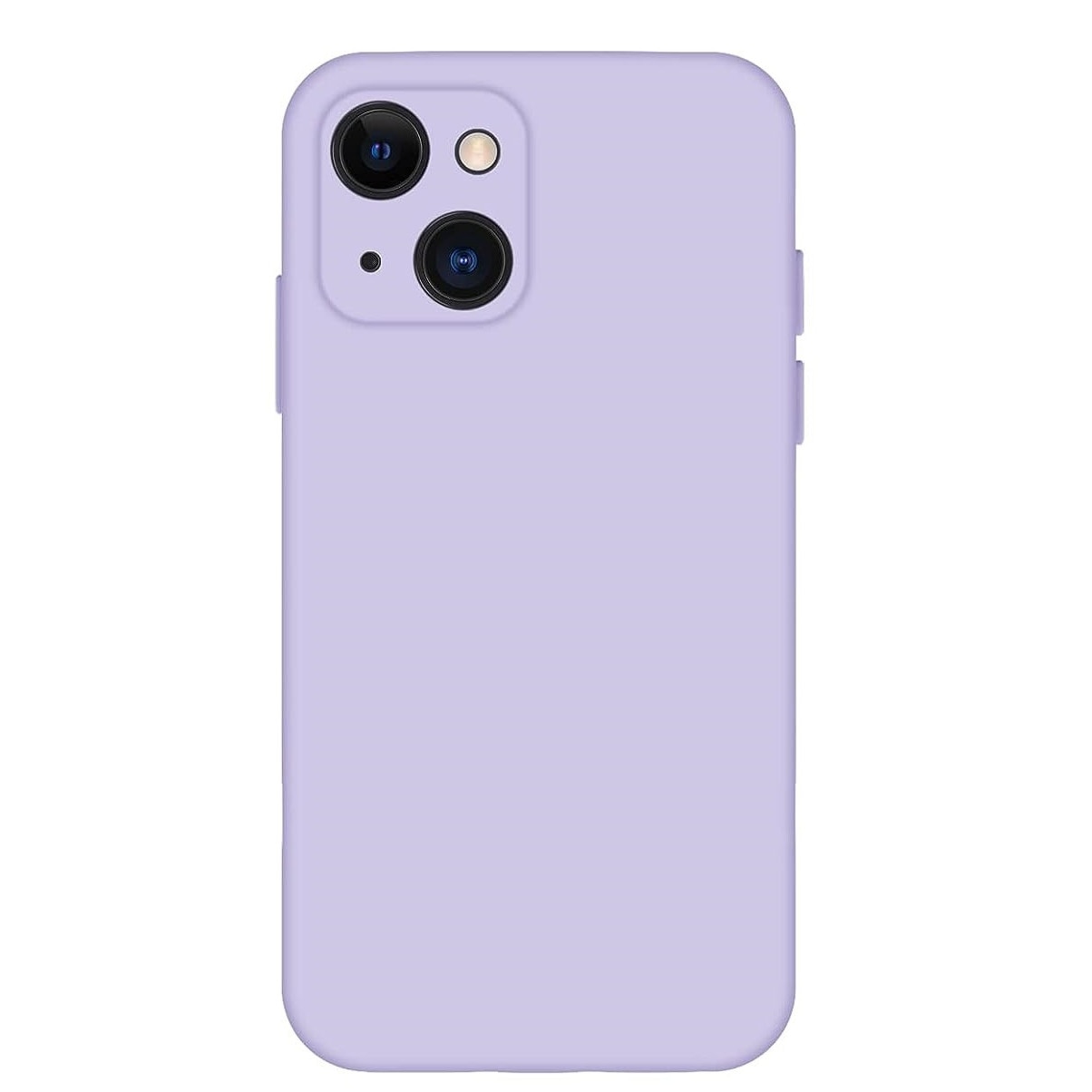 Husa protectie compatibila cu iPhone 13, slim, silicon Mov cu interior din microfibra, protectie camera, protectie ecran, ISAG