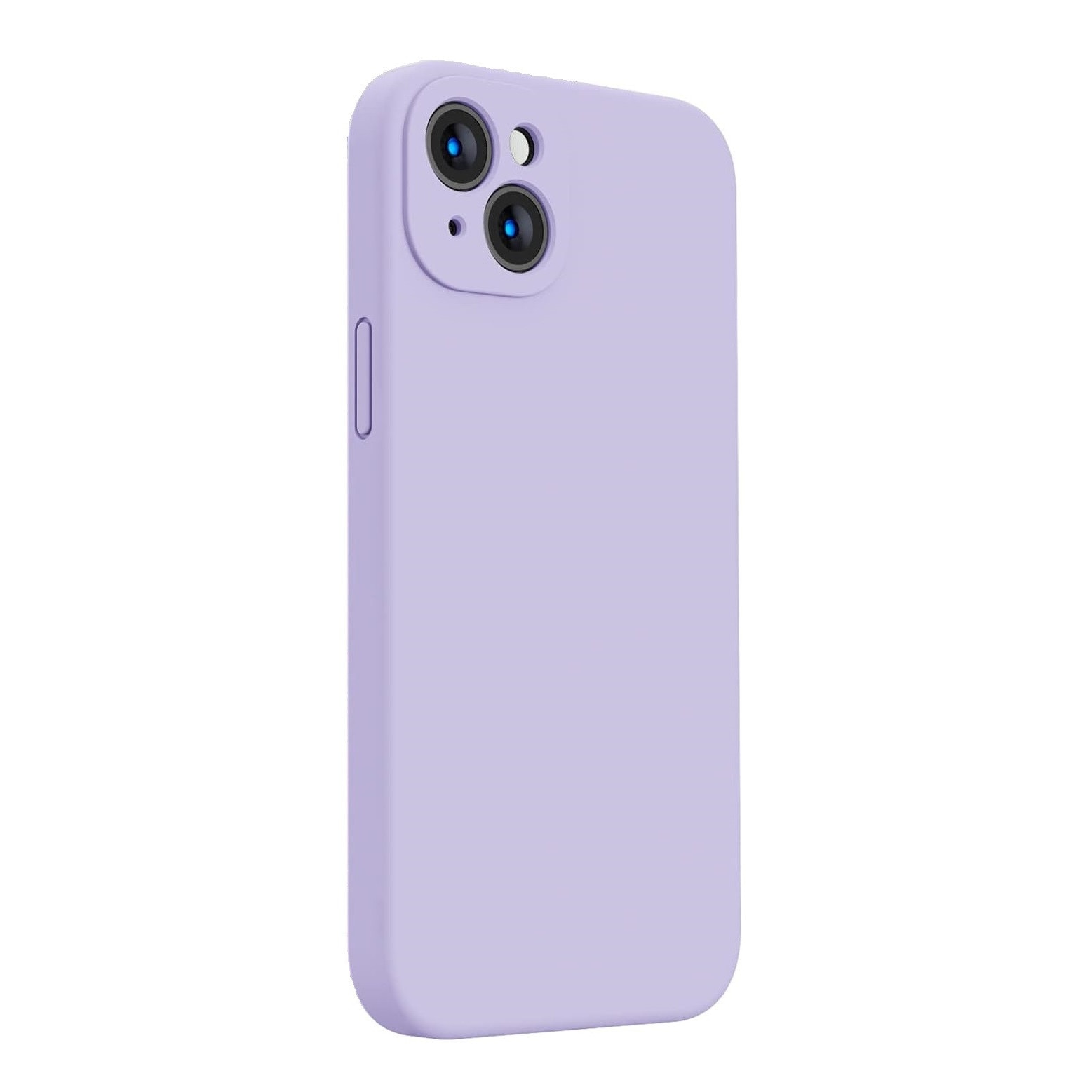 Husa protectie compatibila cu iPhone 13, slim, silicon Mov cu interior din microfibra, protectie camera, protectie ecran, ISAG