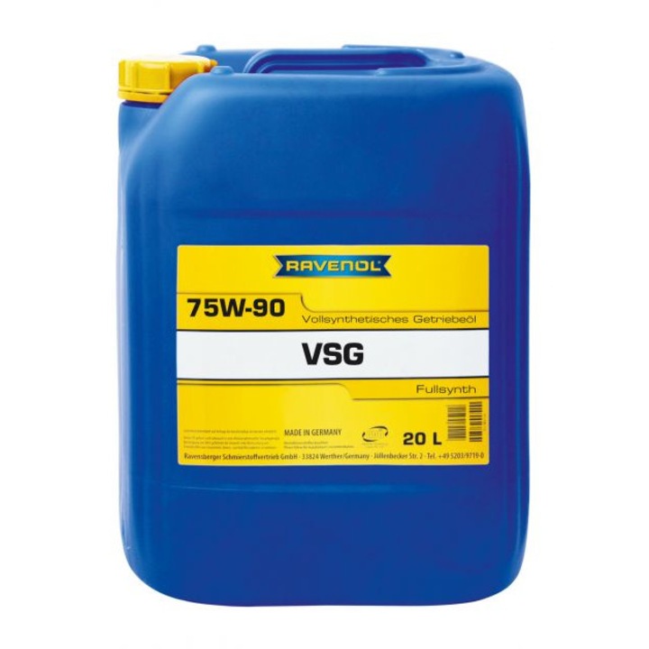 Ulei transmisie manuala RAVENOL VSG 75W90 GL4/GL5, volum 20 litri, sintetic