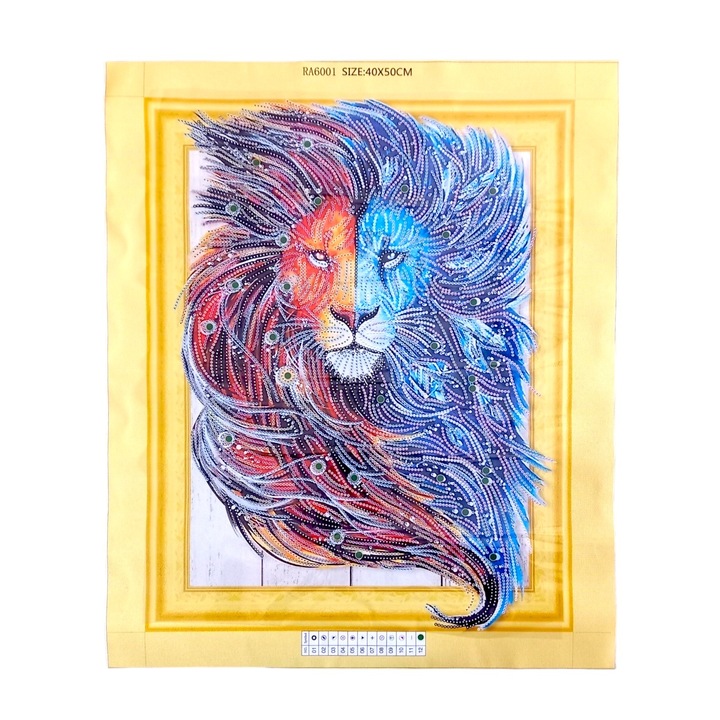 Set de brodat cu diamante 5D, 40 x 50 cm