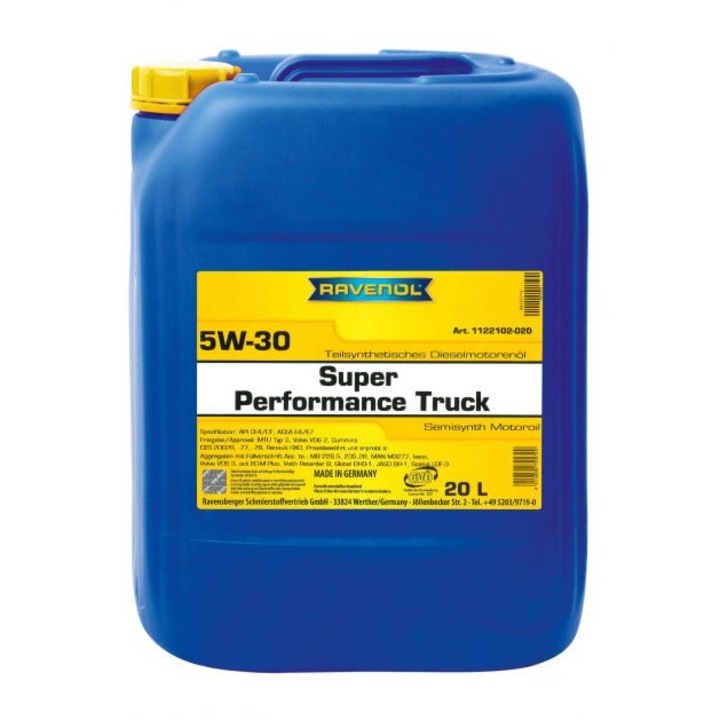 Ulei motor RAVENOL Super Performance Truck 5W30, volum 20 litri, sintetic
