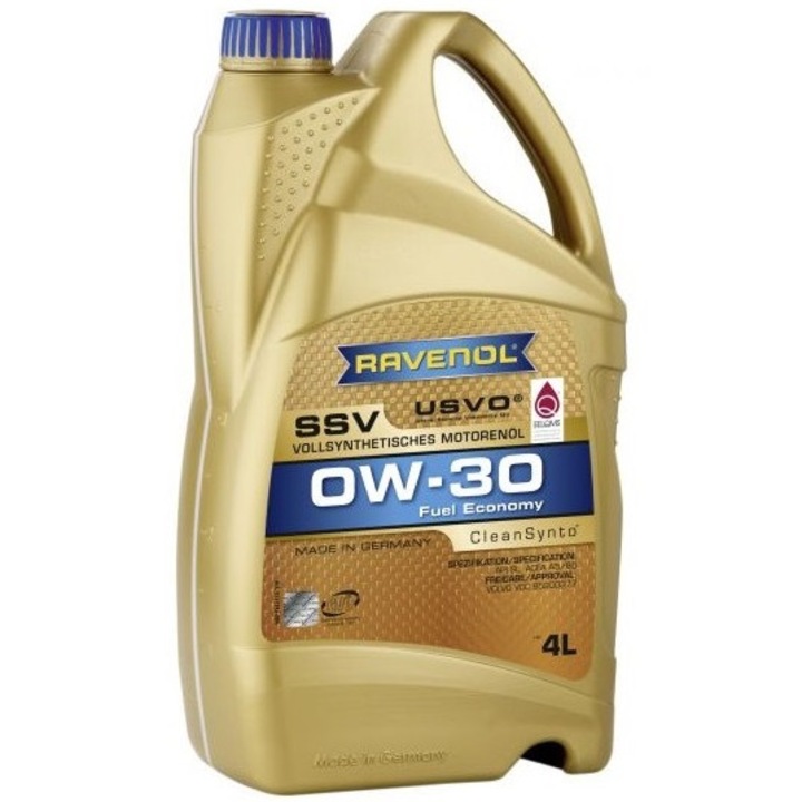 Ulei motor RAVENOL SSV Fuel Economy 0W30 USVO, volum 4 litri, sintetic