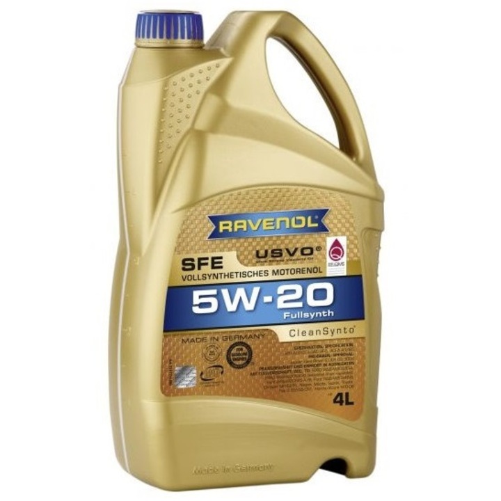 Ulei motor RAVENOL SFE 5W20 USVO, volum 4 litri, sintetic