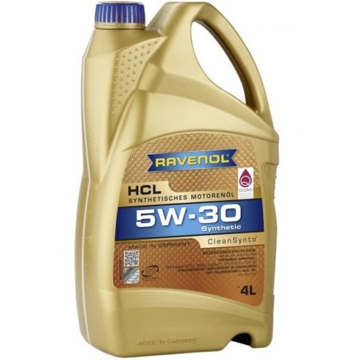 Ulei motor RAVENOL HCL 5W30, volum 4 litri, sintetic