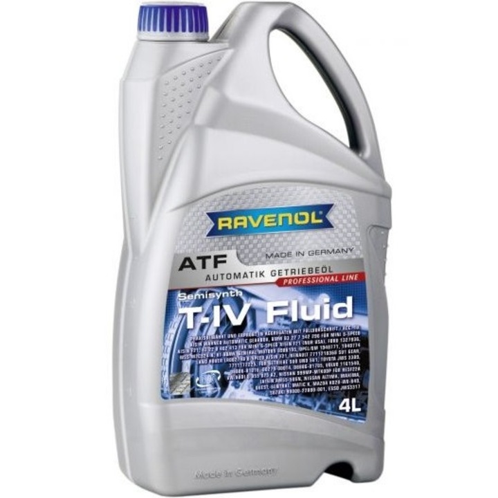 Automata sebességváltó olaj, RAVENOL ATF T-IV Fluid, térfogata 4 liter, félszintetikus
