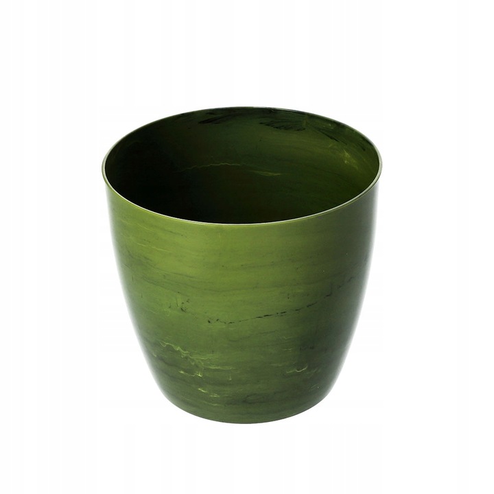 Ghiveci de flori, KADAX Agen, Plastic, 14x14x12.5 cm, Verde