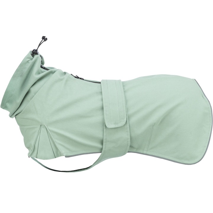 Pelerina de ploaie pentru caini, Trixie CityStyle Dublin, L 55 cm/56–90 cm, Verde Salvie, 680617