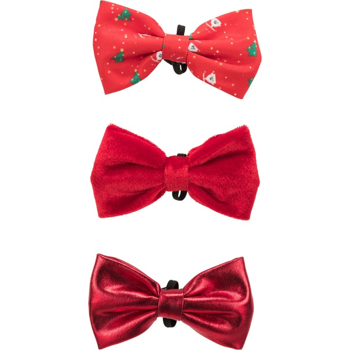 Папийонка за кучета, Trixie Xmas, Червена, 10 см, 92524