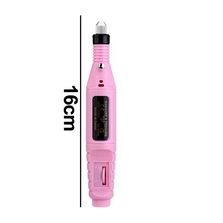 Pila electrica de unghii, Cozevdnt, Portabil, USB, Roz