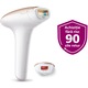 Epilator IPL Philips Lumea SC1997/00, 250.000 impulsuri, senzor piele, accesoriu corp si fata, utilizare cu fir, husa, Roz/Alb