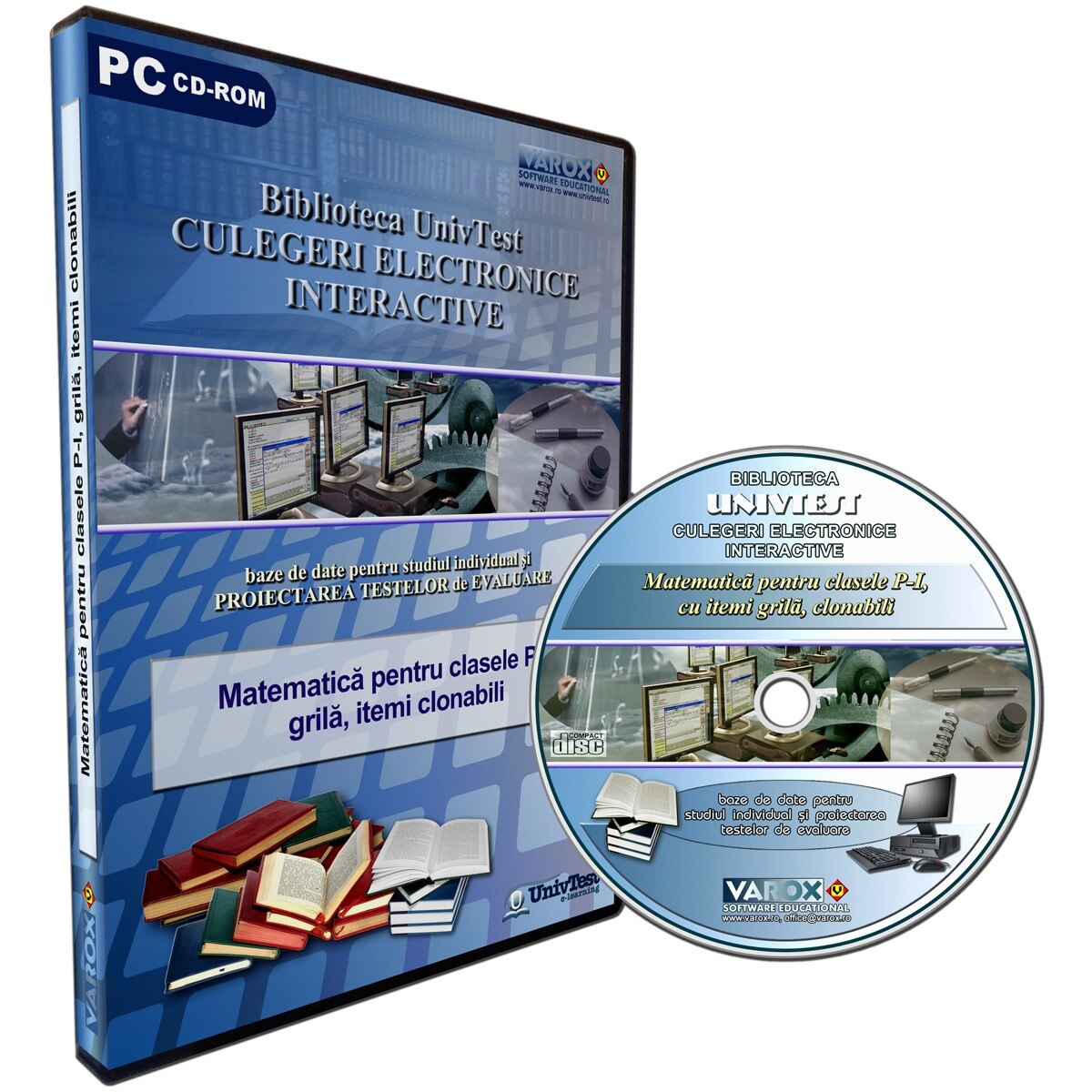 Culegere electronica interactiva Matematica pentru clasele 0-I (grila, itemi clonabili)