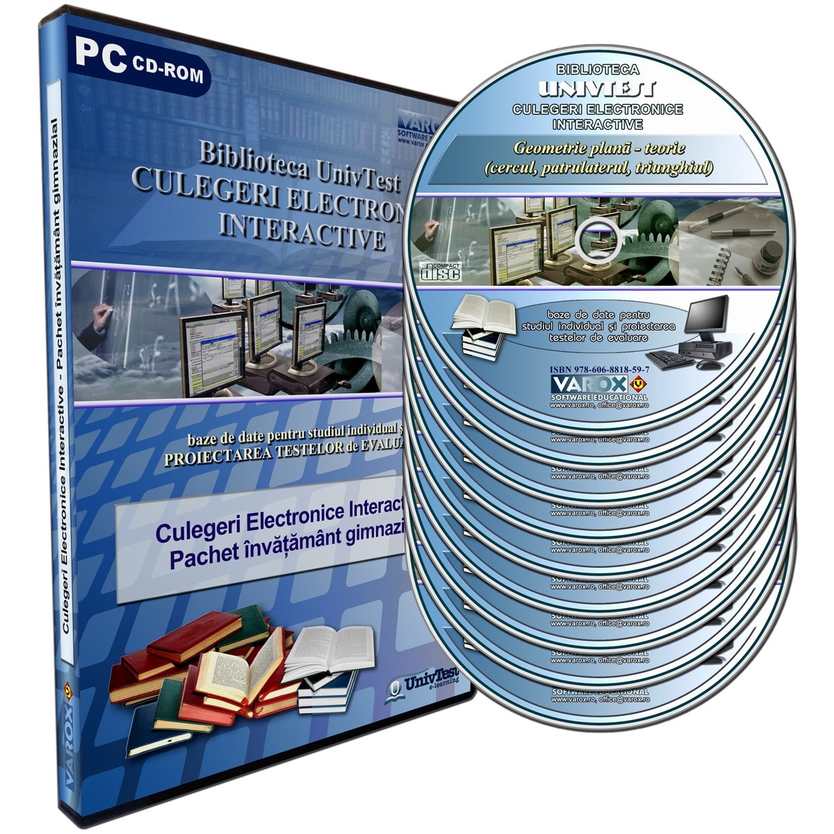 Pachet culegeri electronice interactive UnivTest, nivel gimnazial