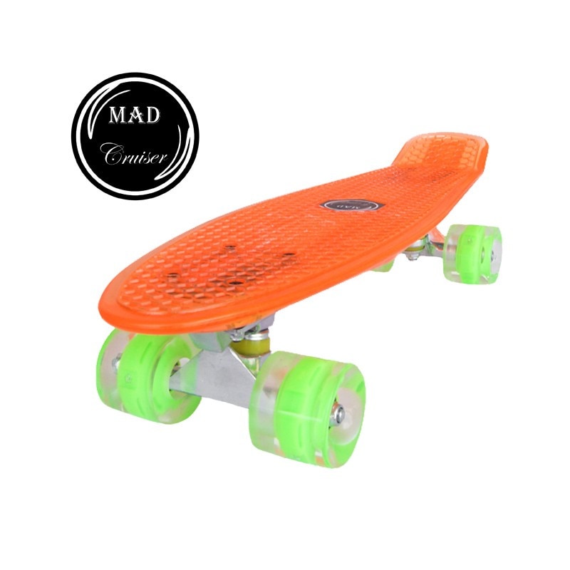 Penny board Mad Cruiser Full LED ABEC 7-oranj