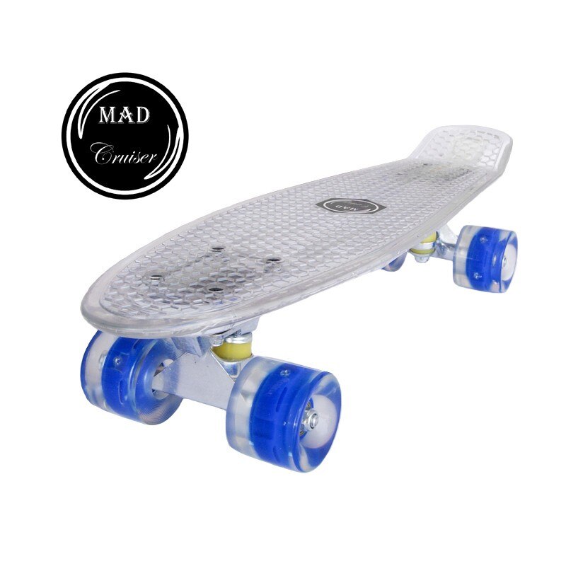 Penny board Mad Cruiser Full LED ABEC 7-alb
