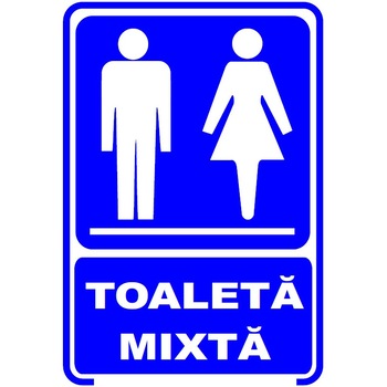 Set de 2 indicatoare A5 - toaleta mixta Set de 2 indicatoare A5 - toaleta mixta