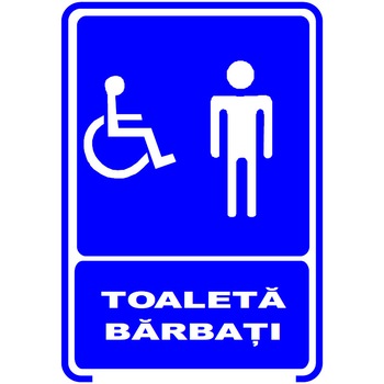 Set de 2 indicatoare A5 - toaleta barbati 2 Set de 2 indicatoare A5 - toaleta barbati 2