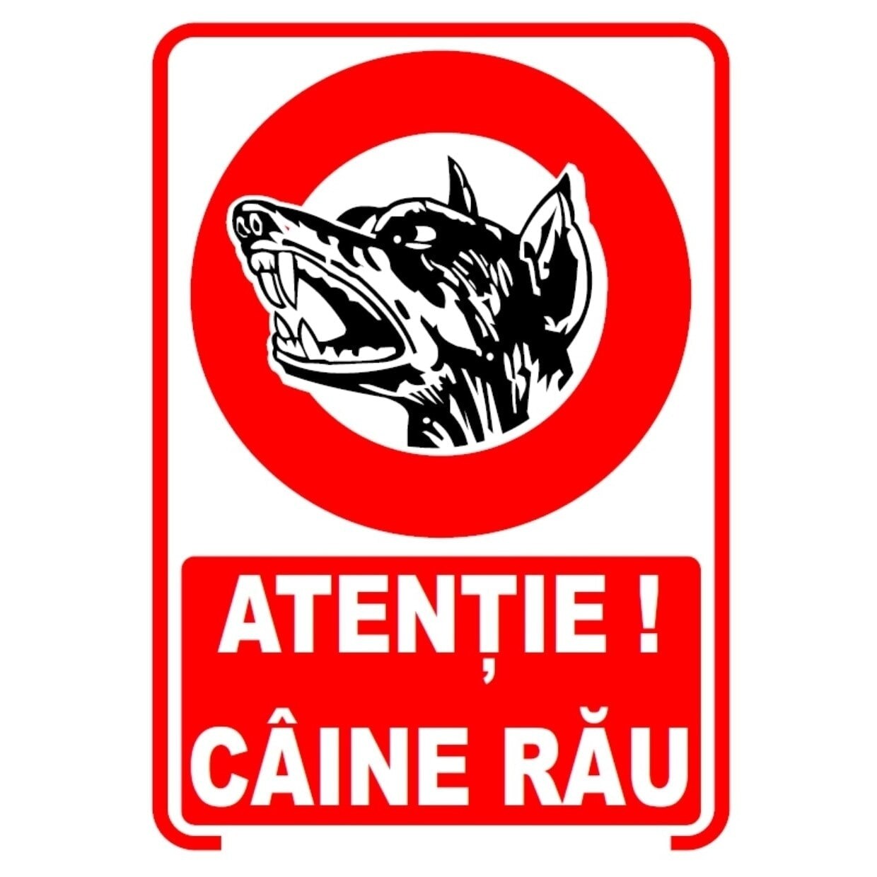 Set de 2 indicatoare A5 - CAINE RAU