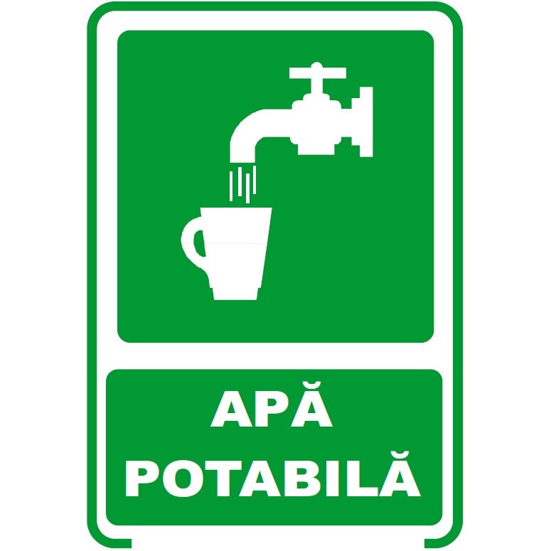 Set de 2 indicatoare A5 - apa potabila