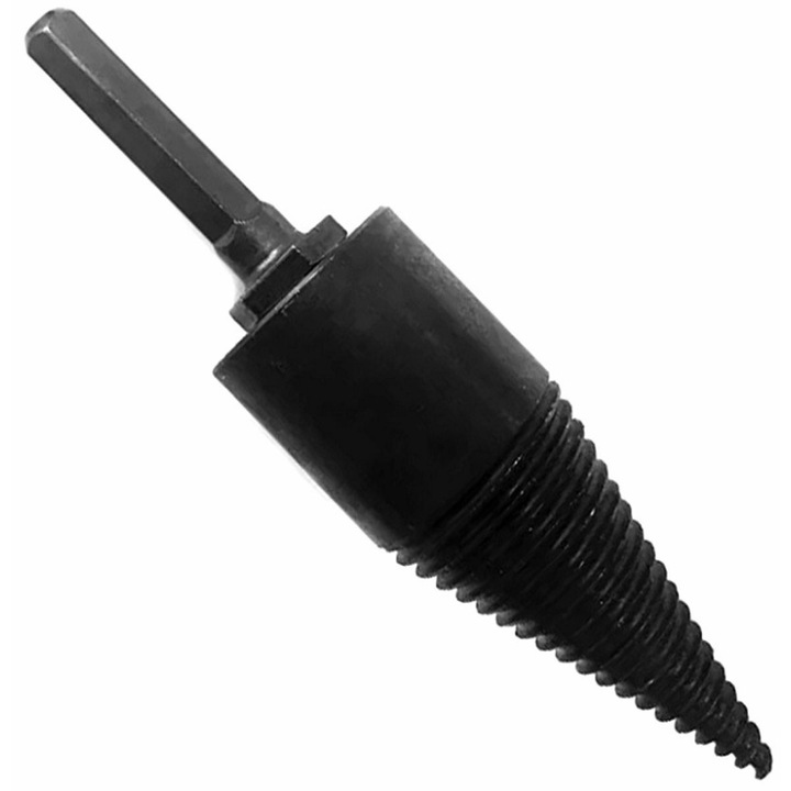 Burghiu conic pentru despicarea lemnului, Gonga® Negru