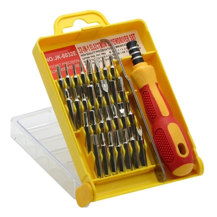 Комплект отвертки с 30 накрайника, Gonga® Yellow