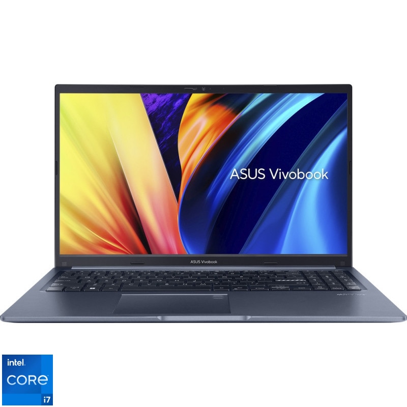 Laptop ASUS VivoBook 15 X1504ZA-BQ368MXM, Intel Core i7-1255U, 15.6inch, RAM 24GB DDR4, SSD 1TB, Intel Iris Xe Graphics, No OS, Quiet Blue
