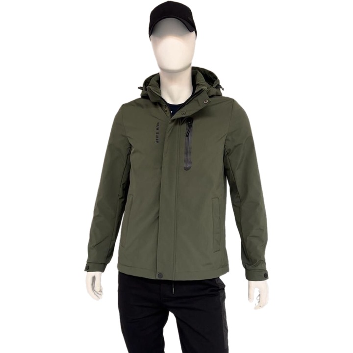 Jacheta Barbati Bihor cu gluga, Verde inchis