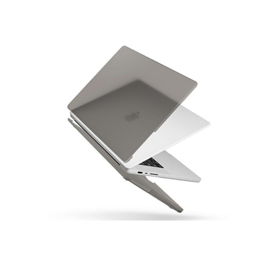 Carcasa de protectie pentru MacBook Pro 16", antiaderenta, TPU Gri