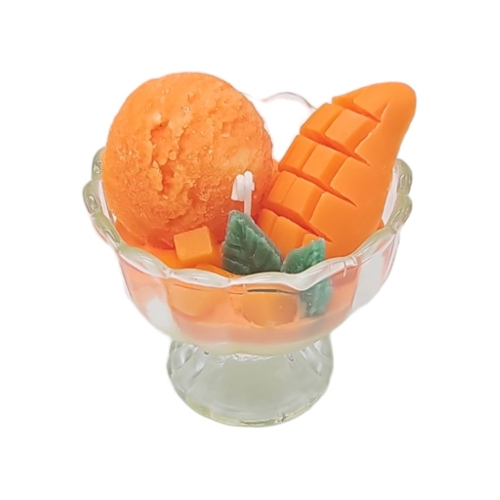 Свещ с термо чаша с аромат на манго