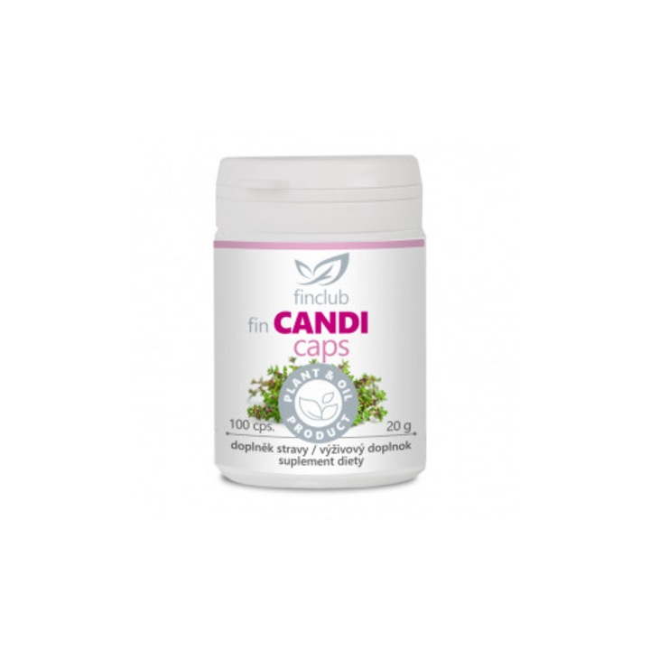 Supliment alimentar fin Candicaps, 100 capsule, ulei de oregano cu carvacrol 80%