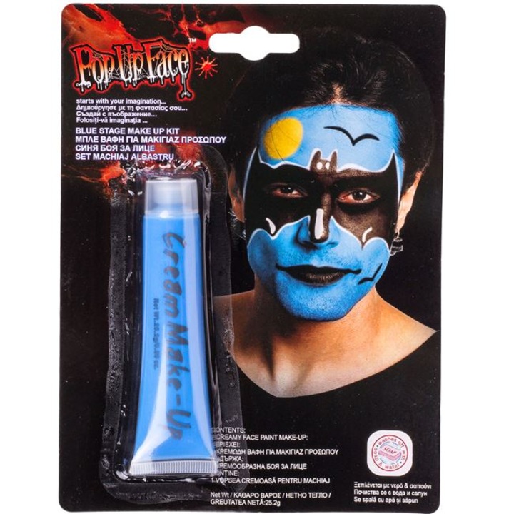 Kék festék karneváli sminkhez, arcra és testre, 14 év felett