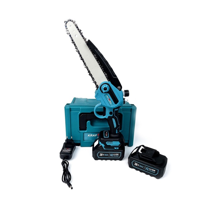 Drujba Mini cu 2 Acumulatori 38V 10Ah si Rezervor Ulei, Galben