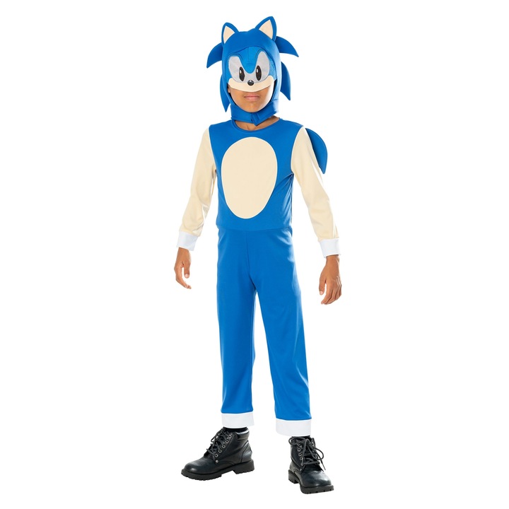 Costum Sonic - The Hedgehog pentru baieti, 3-4 ani 98-104 cm