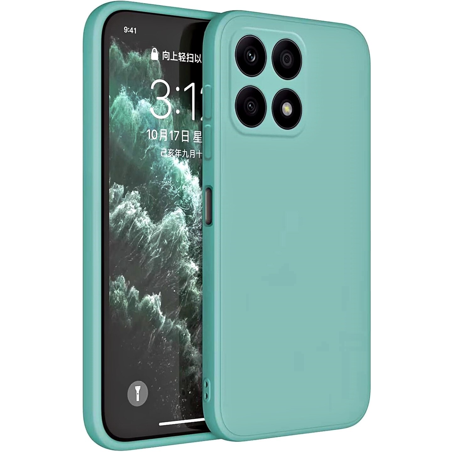 Per Honor X6A Custodia,Sottile Carbonio Fibra Silicone Anti