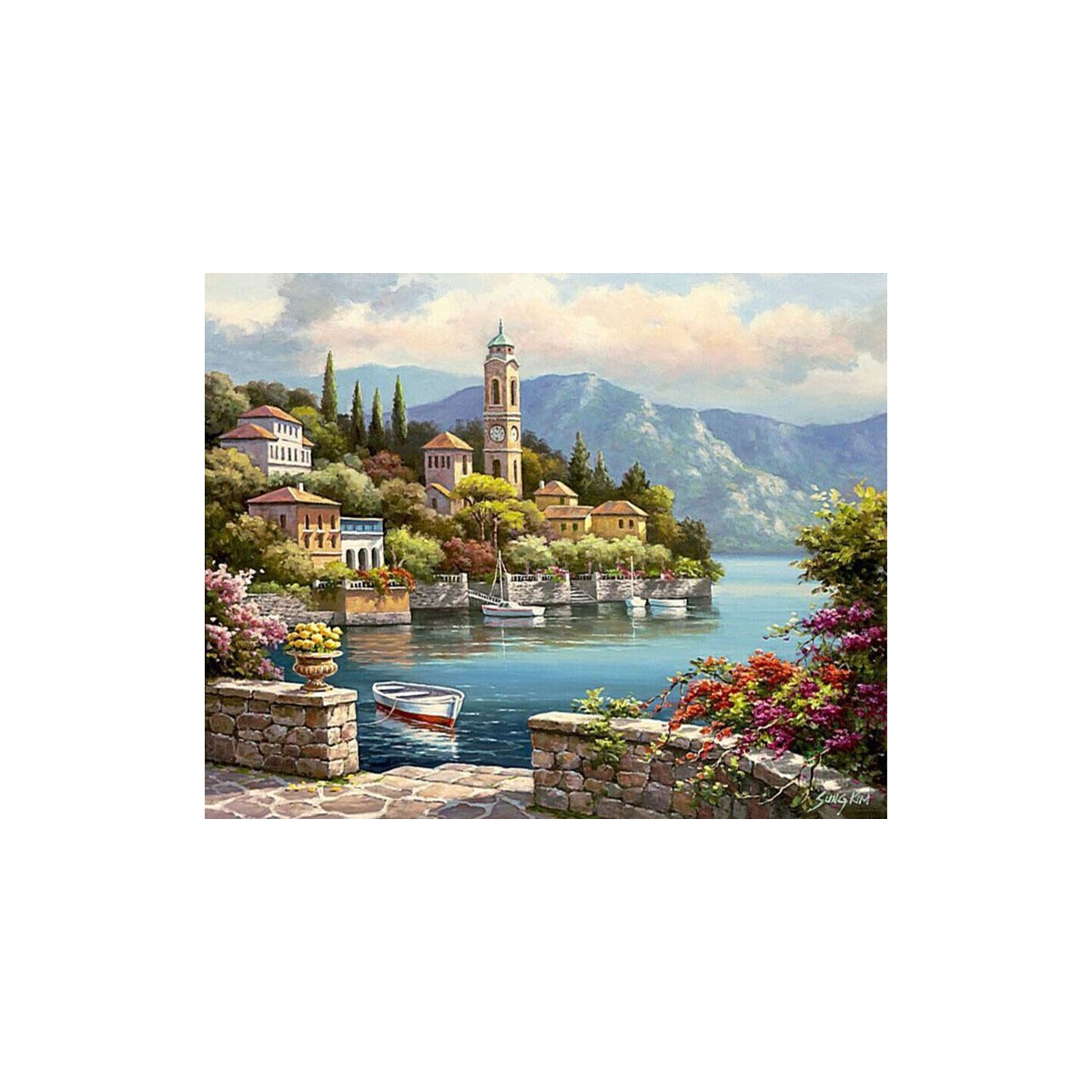 Комплект за рисуване по номера с пейзажи, 40x50 см, Изглед, PPT129 ...