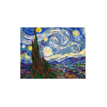 Комплект за рисуване по номера с известни личности и картини, 40x50 см ...