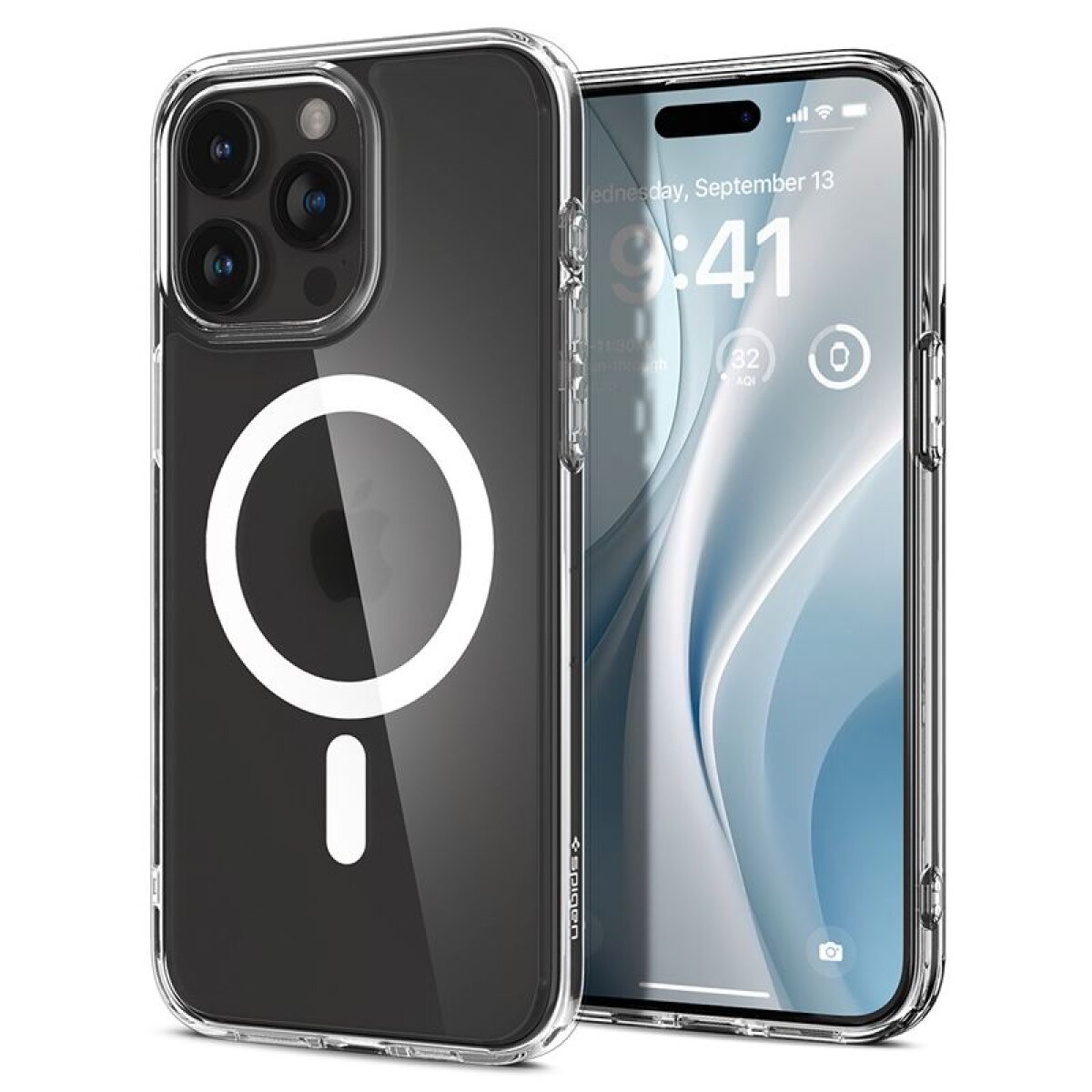Husa pentru iPhone 15 Pro - Spigen Ultra Hybrid MagSafe - Frost Clear