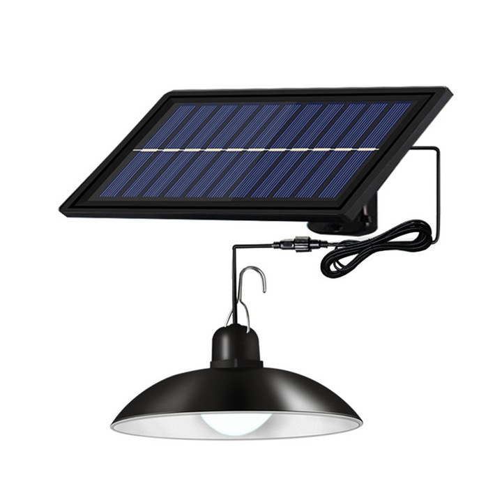 Аплик с LED крушка и соларен заряд, с дистанционно, 5W
