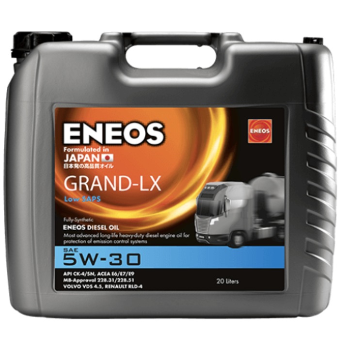 ENEOS GRAND-LX 5W30 моторно масло за камиони, обем 20 литра, синтетично