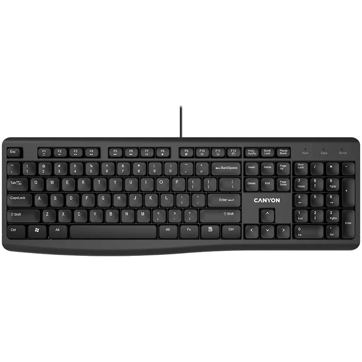 Tastatura Canyon KB-50 wired black