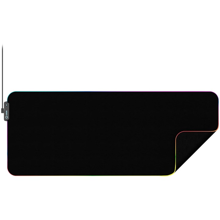 Lorgar Steller 919 RGB Gaming egérpad, 9000x360, fekete